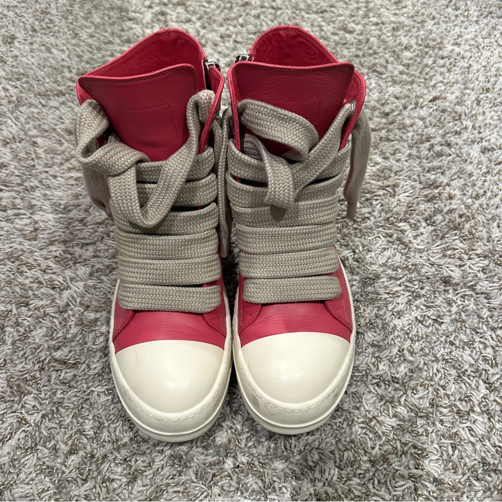Men's Pink Jumbo lace rick owens